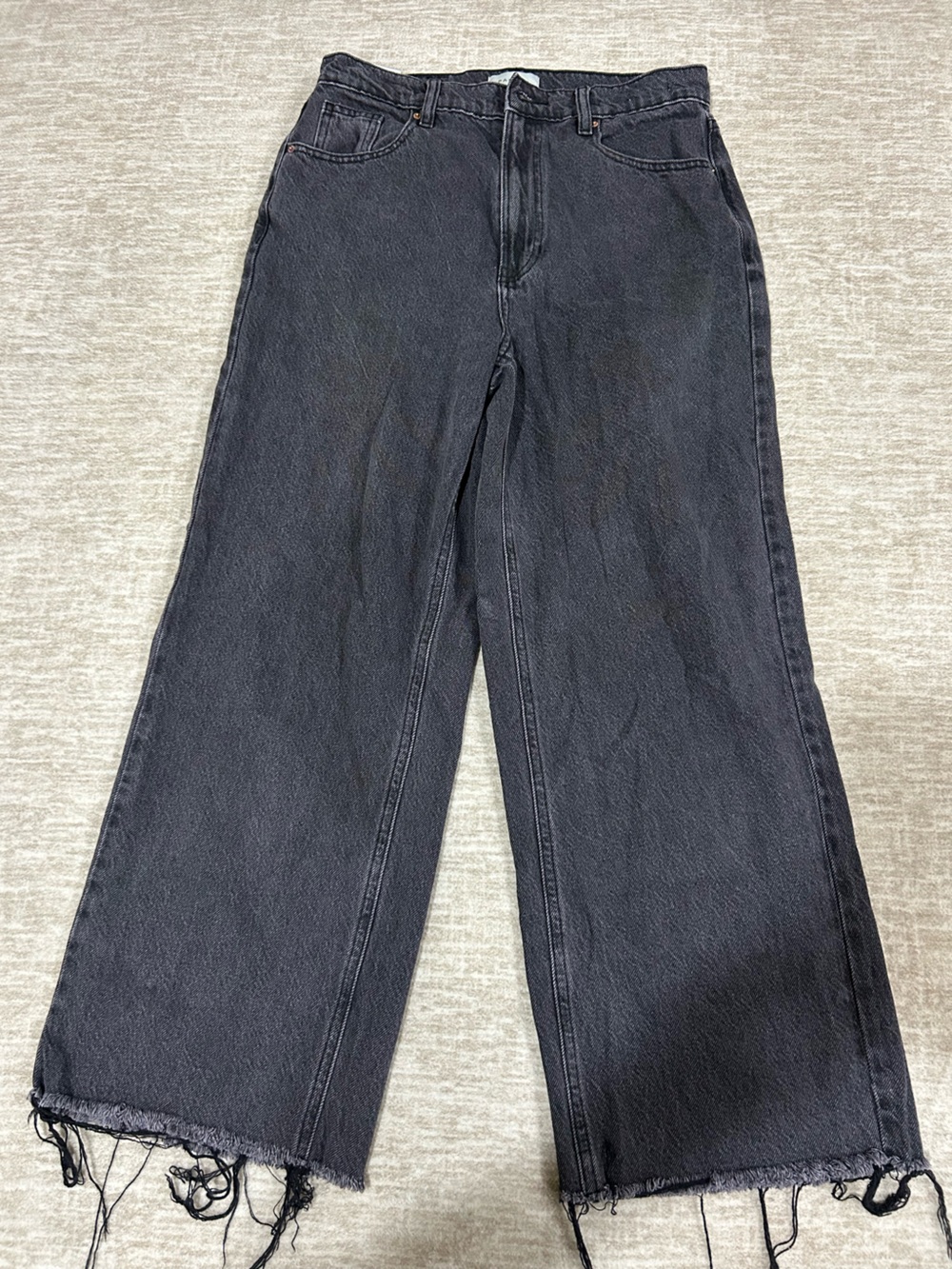 PacSun Men's Straight Jeans in Washed Black